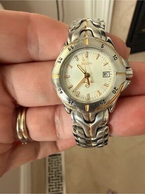Bulova Two-Tone Silver and Gold Women's Watch